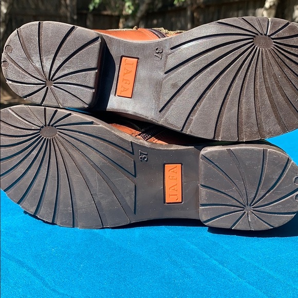 Jafa 2129 Olive & Brown Ankle Boots Size 37 - Picture 6 of 10